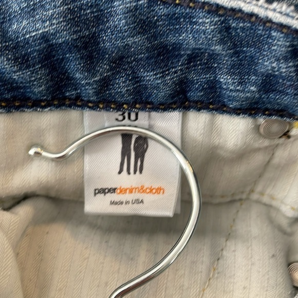 Paper Denim & Cloth 39803 Straight Leg Jeans Medium Wash Size 30 - Picture 9 of 10